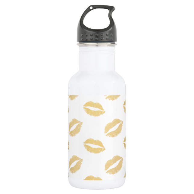 Botella De Agua Besos Brillantes (Anverso)