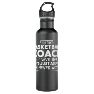 Botella De Agua Best Basketball Coach Funny Teams Men Women
