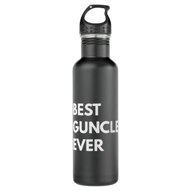 Botella De Agua Best Guncle Ever LGBT Pride (Anverso)