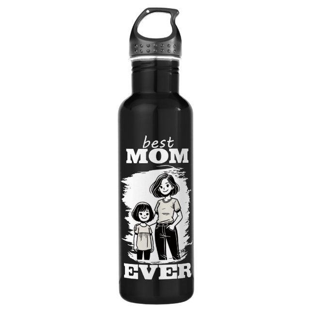 Botella De Agua Best Mom Ever - beste Mama der Welt (Anverso)