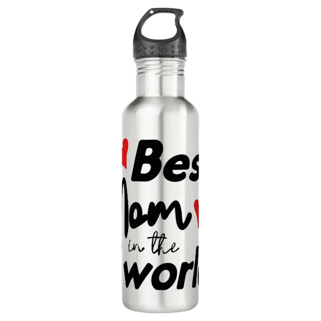 Botella De Agua Best Mom In The World Mother's Day (Anverso)