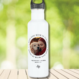 Botella De Agua Best Texas Dog Mom Personalized Photo