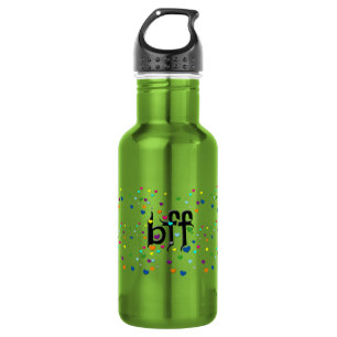 Botella De Agua bff ~ corazones