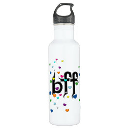 Botella De Agua bff ~ corazones