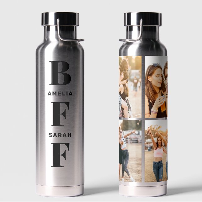 Botella De Agua BFF | Mejores Amigos Únicos 4 Nombres Personalizad (Subido por el creador)
