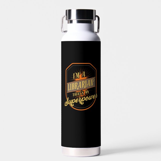 Botella De Agua Bibliotecario (Delantero)