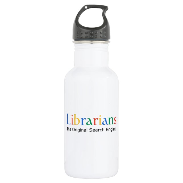 Botella De Agua Bibliotecarios el Search Engine original (Anverso)