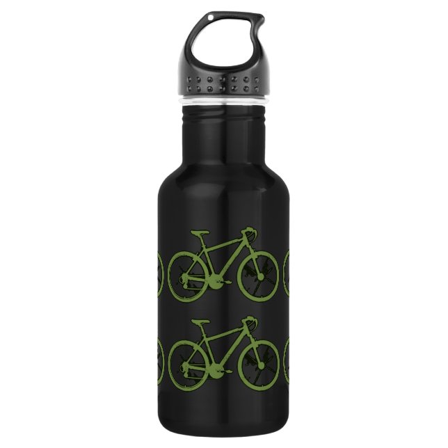 Botella De Agua bicicleta - ciclismo + bicicleta (Anverso)