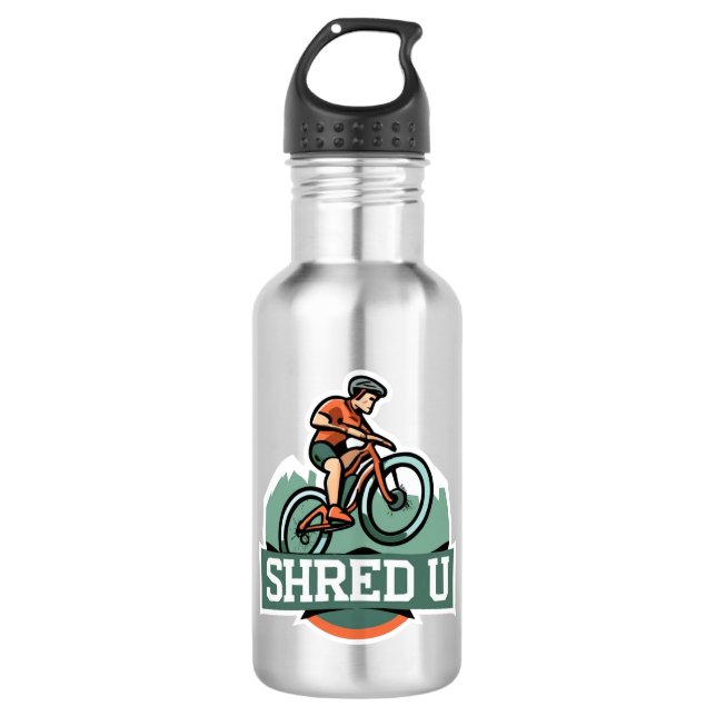Botella De Agua Bicicleta de montaña de la Universidad Shred (Anverso)