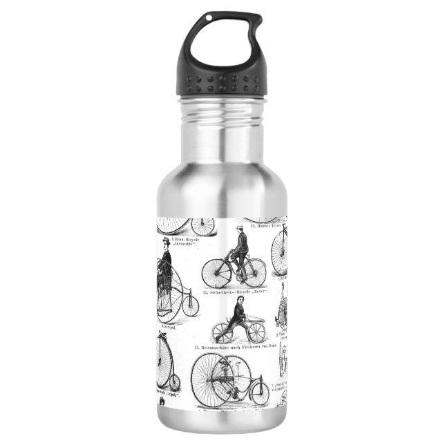 Botella De Agua Bicicleta de rueda alta Penny Farthing (Anverso)