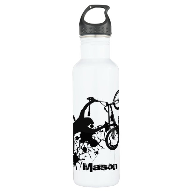 Botella De Agua Bicicleta Grunge BMX (Anverso)
