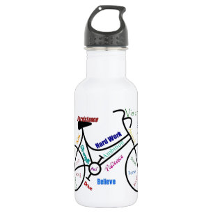 Botella De Agua Bicicleta Nombre Personalizado Ciclo Deporte, Bici