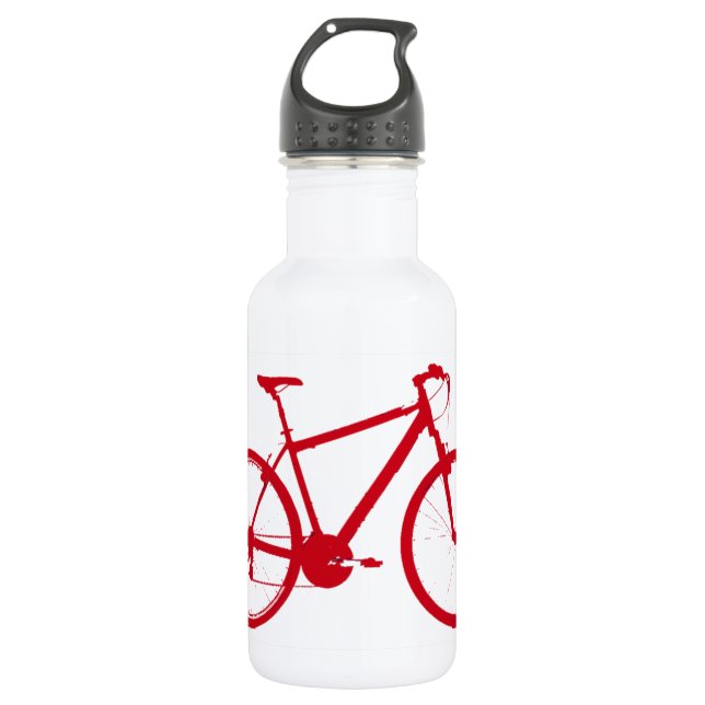Botella De Agua bicicleta roja, ciclismo (Anverso)