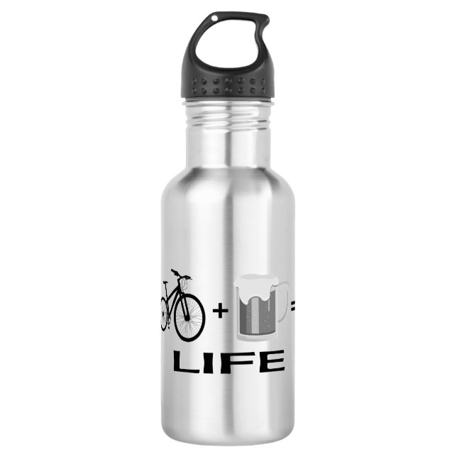 Botella De Agua ¡Bicicletas y cerveza! (Anverso)