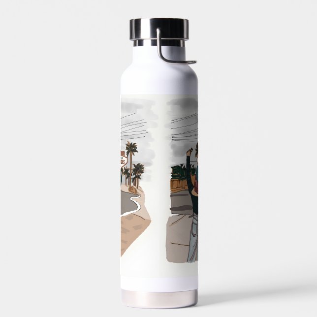 Botella De Agua Bienvenido al registro de entrada de Lasvegas. (Izquierdo)