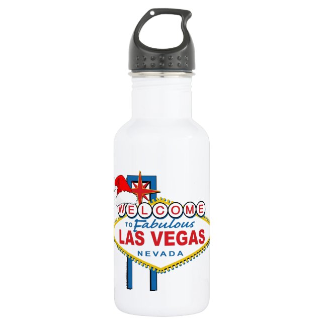 Botella De Agua Bienvenidos a los fabulosos Navidades de Las Vegas (Anverso)