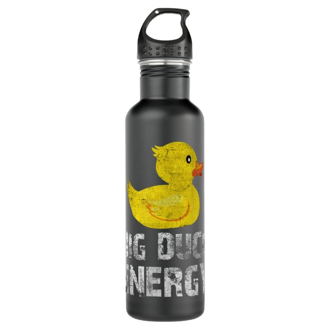Botella De Agua Big Duck Energy Yellow Ducky Animal Farm Ducks Lok (Anverso)