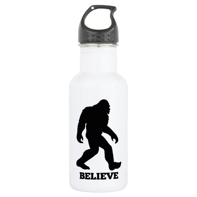 Botella De Agua Bigfoot BELIEVE Sasquatch (Anverso)
