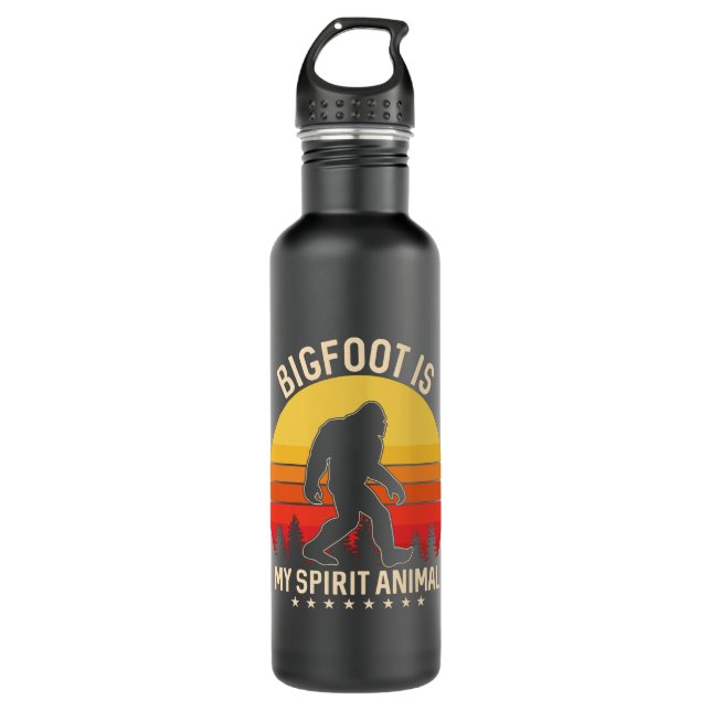 Botella De Agua Bigfoot my Spirit Animal | Bigfoot Retro (Anverso)