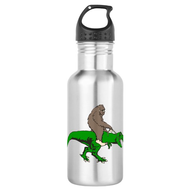 Botella De Agua Bigfoot que monta T Rex (Anverso)