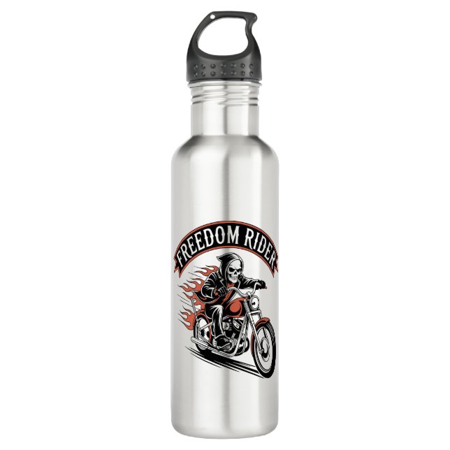 Botella De Agua Biker de FreeDom Rider (Anverso)