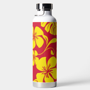 BOTELLA DE AGUA BIKINI ROSA (ROJO/DORADO)
