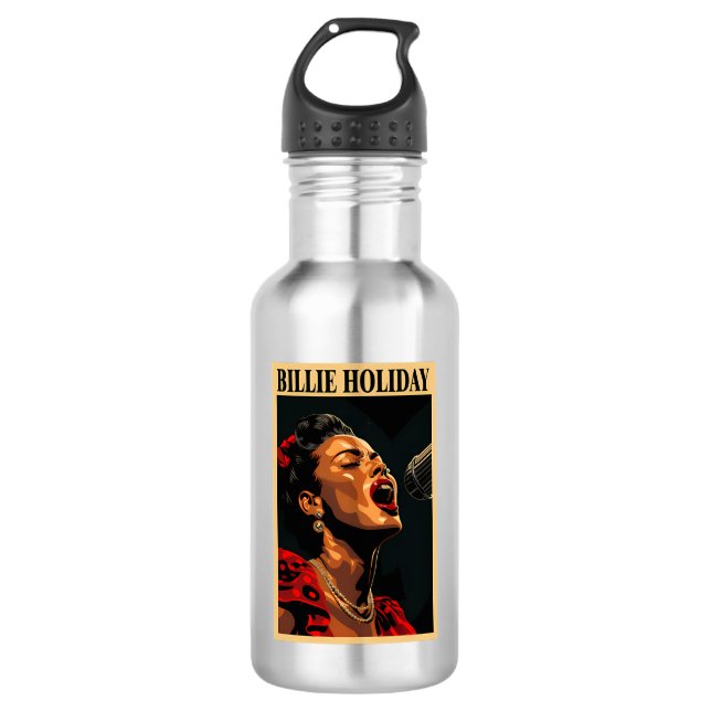Botella De Agua Billie Holiday (Anverso)