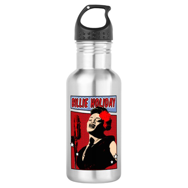 Botella De Agua Billie Holiday (Anverso)
