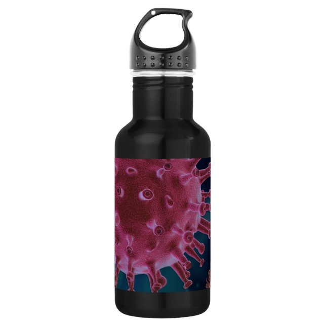 Botella De Agua Biología del virus Covid (Anverso)