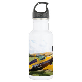 Botella De Agua Biplano Acrobático en el Campo