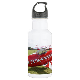 Botella De Agua Biplano rojo