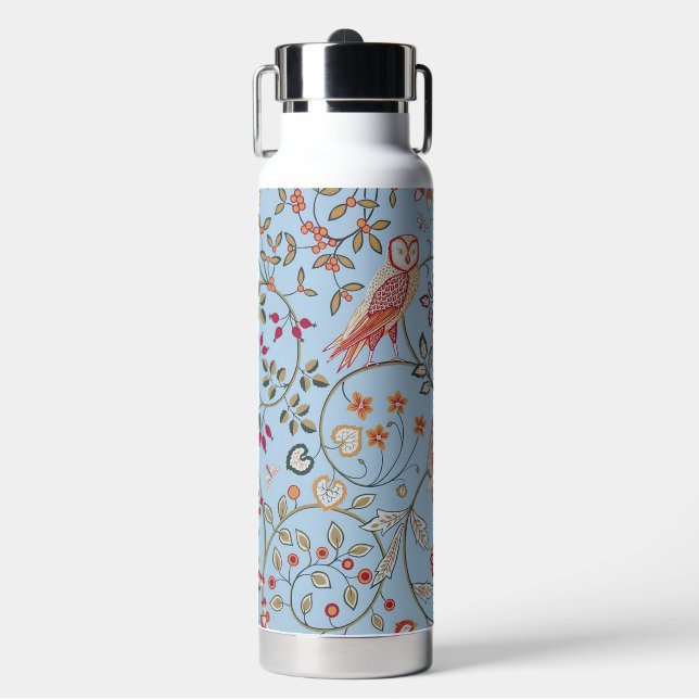 Botella De Agua Bird and Floral Pattern, William Morris (Frente)