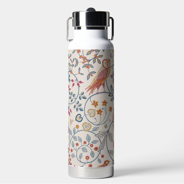 Botella De Agua Bird and Floral Pattern, William Morris (Frente)