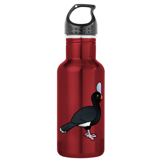 Botella De Agua Birdorable Curassow con casco (Anverso)