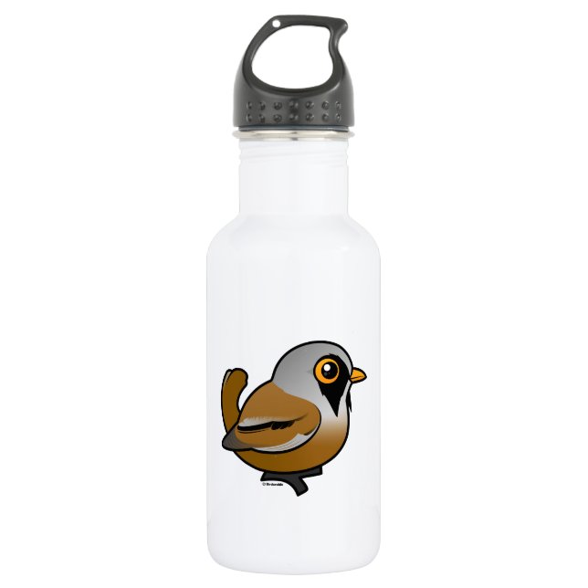 Botella De Agua Birdorable Reedling barbudo (Anverso)