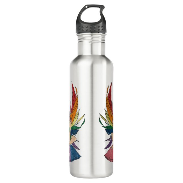 Botella De Agua Bisexual Faerie (Anverso)