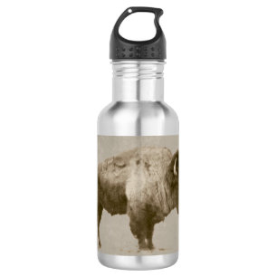 Botella De Agua Bison Americano.