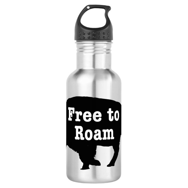 Botella De Agua Bison Free To Roam (Anverso)