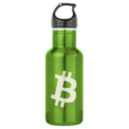 Botella De Agua Bitcoin Standard ₿ (Green)