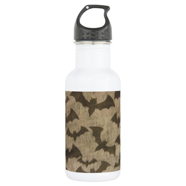 Botella De Agua Black Bats (Anverso)