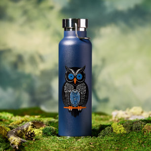Botella de agua Black Owl