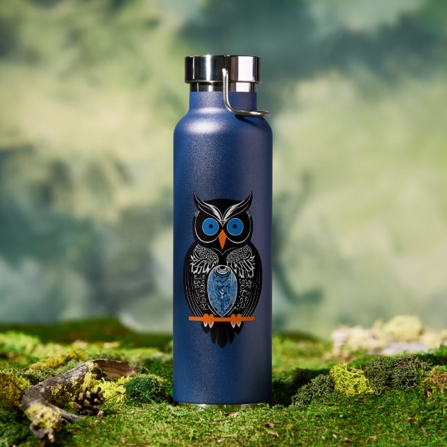 Botella de agua Black Owl (Exterior)