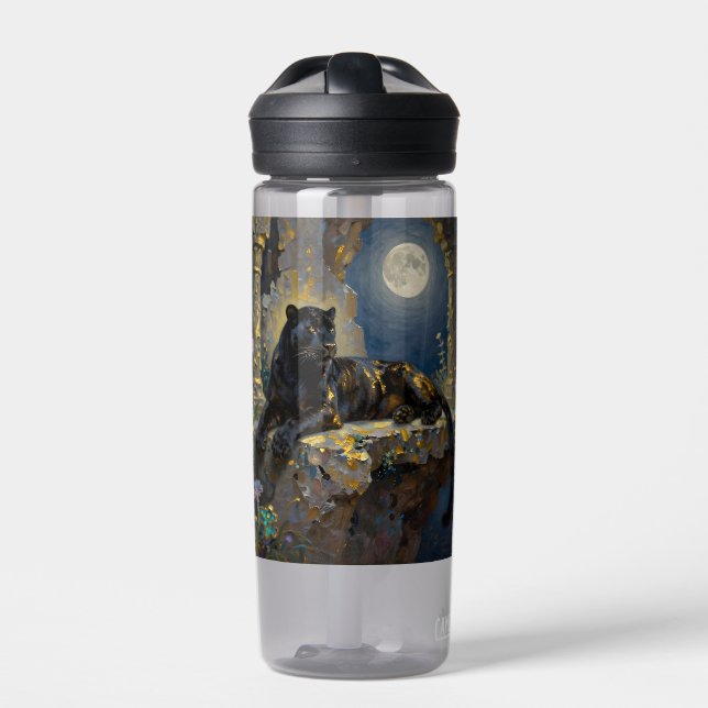 Botella De Agua Black Panther under the Full Moon Personalized (Delante)