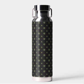 Botella De Agua Black Quilt Star Insulated Water Bottle