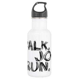 Botella De Agua BLACK WALK JOG RUN (fuente SCRIBBLE)