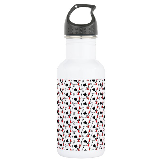 Botella De Agua Blackjack Spades Red (Anverso)