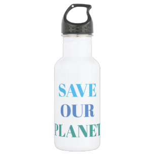Botella de Agua Blanca - SALVA NUESTRO PLANETA