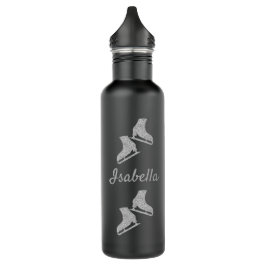 Botella De Agua Blindaje de agua helada patines de plata