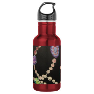 Botella De Agua Bling y Perlas