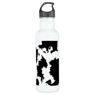 Botella De Agua Blobs en blanco y negro